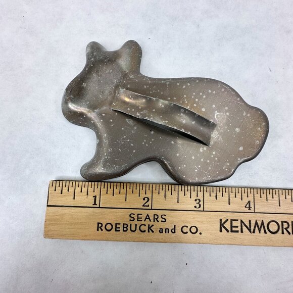 Vintage Metal Cookie Cutters With Handles Set‎ Of 8 Bell Flower Dog Bunny Turkey - Picture 3 of 9